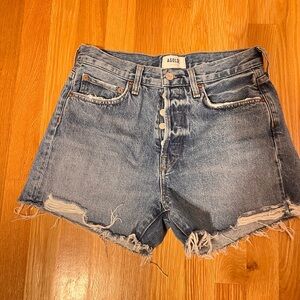 Blue AGOLDE denim shorts Mid rise